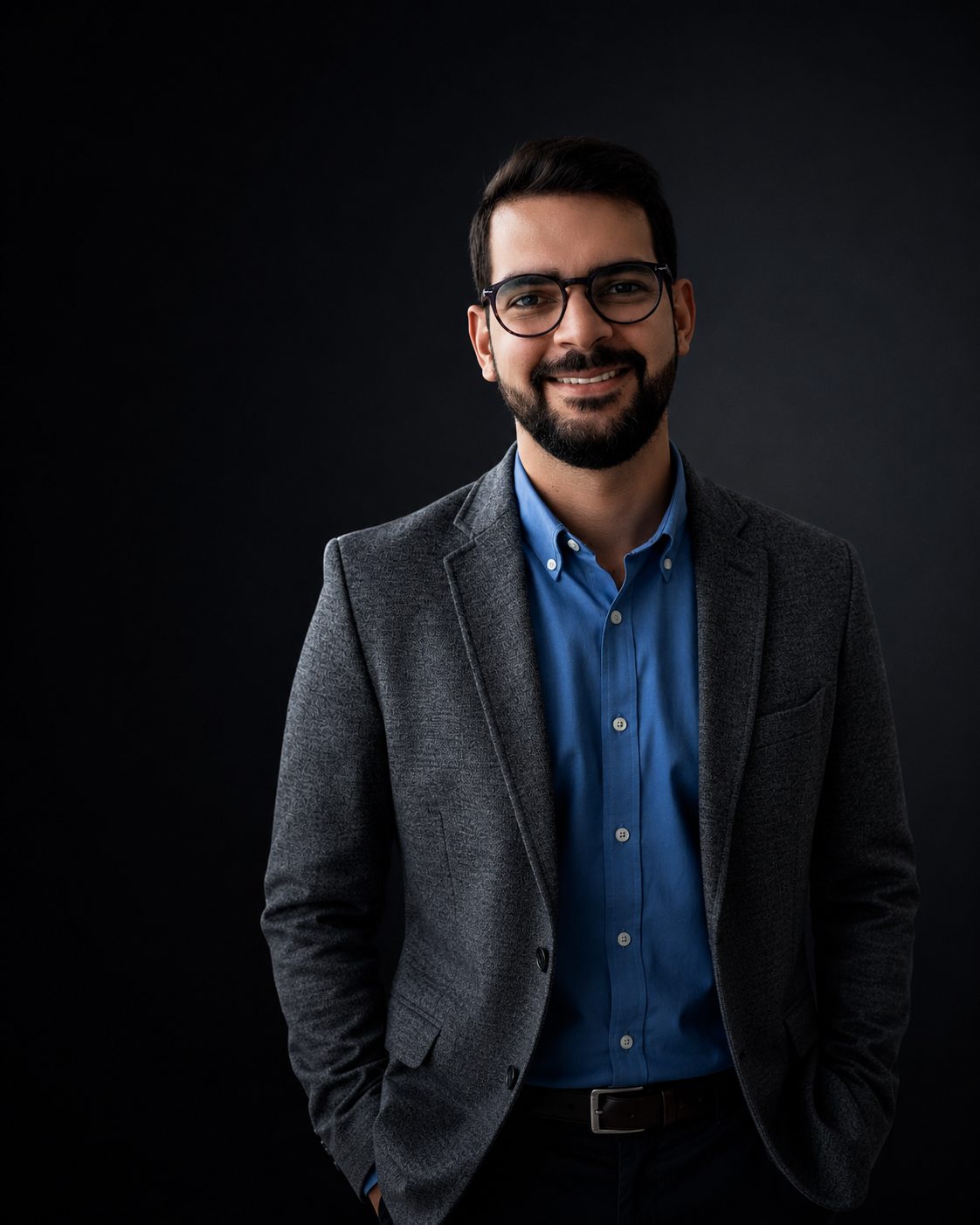 Rafael Gonzalez holding a phone