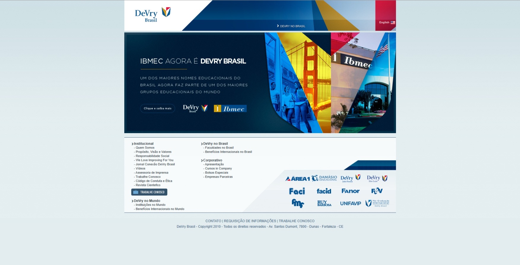DeVry Brasil Portal Before