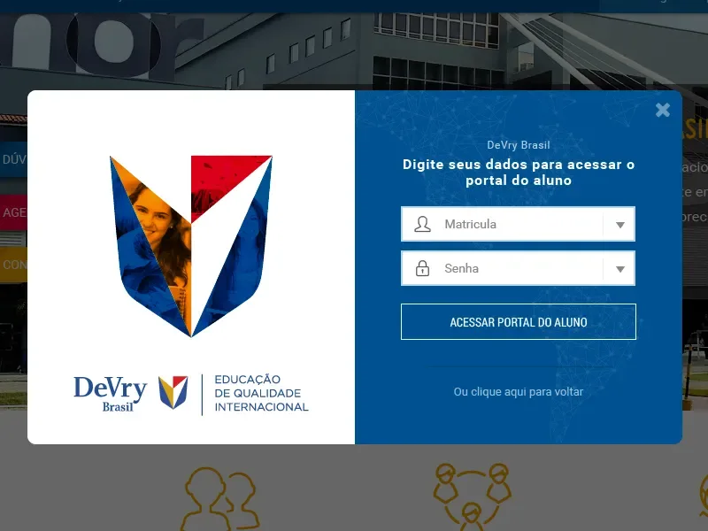 Cover image for DeVry Brasil Portal